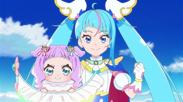 2.7K views · 198 reactions | Into the soaring world with a hop, step, jump! Cure Sky introduces the new hero, Cure Wonderful, in this baton pass from one Precure to another! Catch her in the new series, Wonderful Precure!, premiering this weekend on simulcast streaming! 勺 | Toei Animation | Facebook