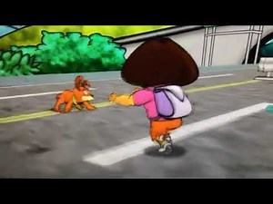 dora getting ran over by cars