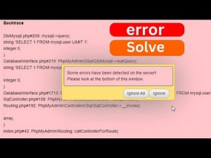 Troubleshooting Guide: Fixing 'Some Errors Detected on the Server' Message