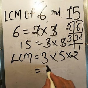 LCM of 6 and 15 In Hindi | Mathematics By SK | Maths