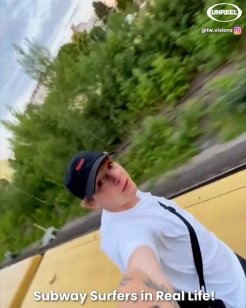 84K views · 182 reactions | Ever played Subway Surfers? Well this guys has...But in real life! . .  @tw.visions on IG . . #EXTREME #UNREEL #UNREAL #ExtremeSports #SubwaySurfers #VideoGames #Stunts #HighStakes #Risky #Danger #Adrenaline #Adventure #XGames #Travel | UNREEL | Facebook