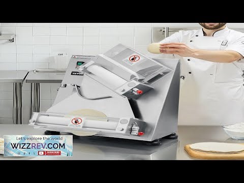 VEVOR Pizza Dough Roller Sheeter 3 14 Inch Automatic Stainless Steel Pizza Press