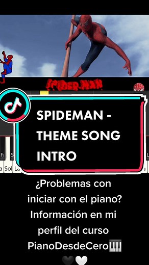 Learn Spiderman Theme Song on Piano - Easy Tutorial
