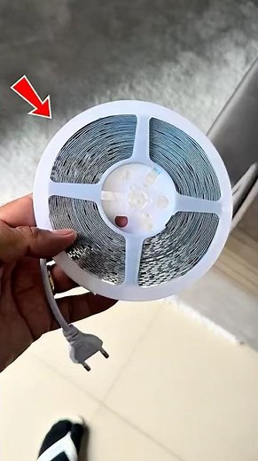 LED strip with direct connection, no power supply required.