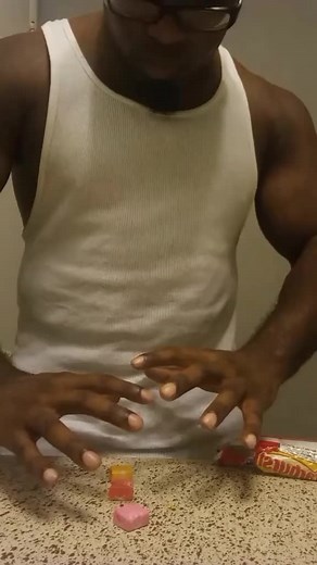 levitating starburst candy