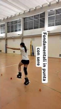 Micro-tutorial di pattinaggio vediamo dei fondamenti in punta con sere #pattinaggio #rollerskating