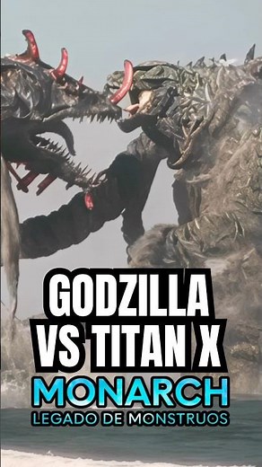 GODZILLA VS TITAN X FOUGHT IN MONARCH: LEGACY OF MONSTERS #godzilla