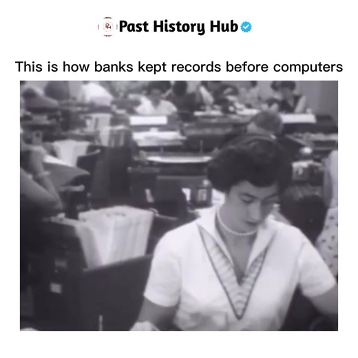 This 1950s footage provided a fascinating look at how banks kept records and performed clerical work back before computers when all documents were kept on paper. Before computers were widely implemented companies and organization from banks to retail businesses relied heavily on manual processes to manage their records and operations. Clerical workers used typewriters, land filing systems to process transactions, maintain account ledgers, and store critical information. Every task, from balancin