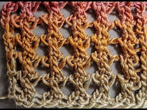 Treasure Lace Stitch make a Scarf or Shawl Loom Knit easy for beginners