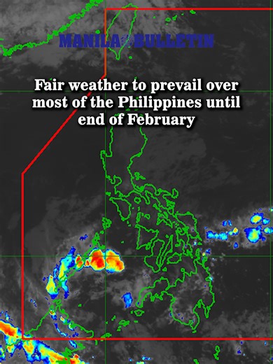 The Philippine Atmospheric, Geophysical and Astronomical Services Administration (PAGASA) on Tuesday, Feb. 24, said fair weather is expected to prevail across most parts of the Philippines until the end of the month as the easterlies remain the dominant weather system affecting the country. #MBNews #ManilaBulletin #News #NewsPH