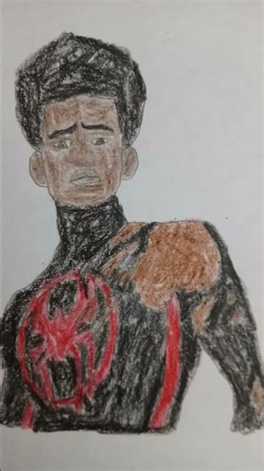 Drawing Miles Morales#marvel#sonypictures#SpiderManAcrossTheSpiderVerse