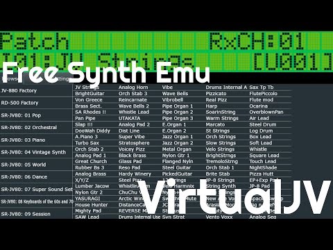 Free Synth Emulator - VirtualJV by giulioz (No Talking)
