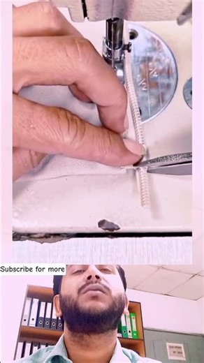 Zipper edge closing👇 #sewingtutorial #sewingtricks #zipper