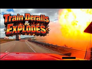 Train Exploded After Derailing - Dash Cam Footage Contest