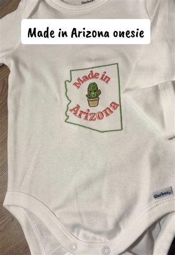 I never thought I’d become a baby-onesie embroiderer, but it’s just so fun and cute to give these as gifts! 🐣🌵 #babygiftsidea #babyonesie #embroiderymachine #embroiderybusiness #mommymodesigns