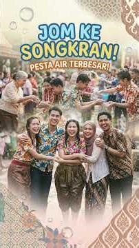 Songkran di Thailand (Malay Version) | Lagu Tema Pesta Air Terbesar & Terhangat! 💦🌊
