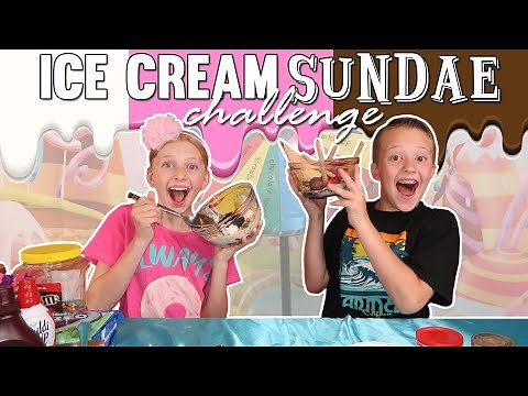 Ice Cream Sundae Challenge!!