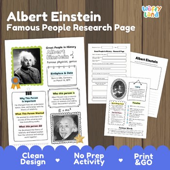 Albert Einstein Research Project | Famous Scientists Biography | STEM Physics