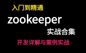 zookeeper实战合集-从入门到精通（开发详解，案例实战）