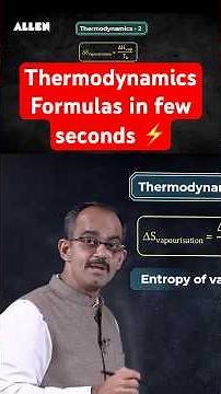 Thermodynamics-II Formula in one go⚡| Ankit Sharma Sir #jeemain2026