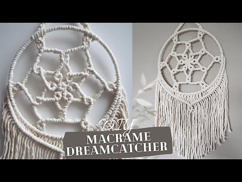 DIY Macrame Dreamcatcher, Macrame Mandala Tutorial