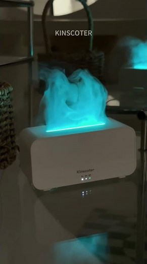 Realistic Flame Aromatherapy Diffuser!Cozy Home Must-Have#aromadiffuser #home #humidifier #homedecor