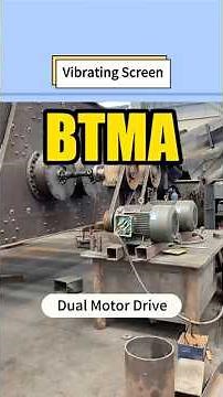 The dual motors drive the vibrating screen, with high amplitude and clean screening.