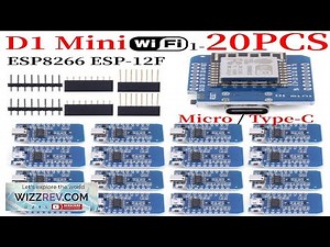 1 20PCS ESP8266 D1 Mini WIFI Development Board ESP 12F CH340G CH340 V2 Usb