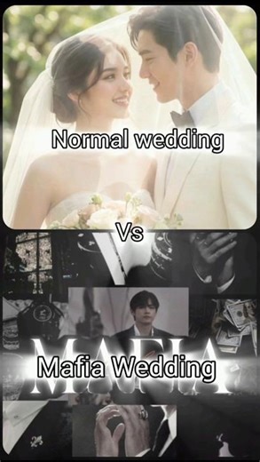 Normal Wedding 😊 VS Mafia Wedding😈#mafia#wedding#short#shorts#korea #trending #shortsfeed #choose