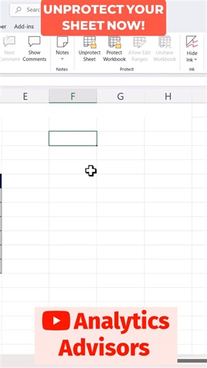 Unlocking an Excel Sheet Made Easy! #shorts