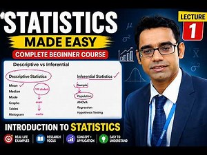 Statistics Made Easy | Lecture 1 | Introduction to Statistics | Complete Beginner Course