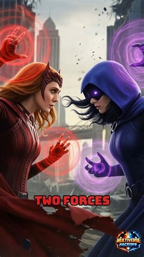Scarlet Witch vs Raven 🔮 | Ultimate Multiverse Faceoff #shorts #shortvideo #marvelvsdc #ytshorts