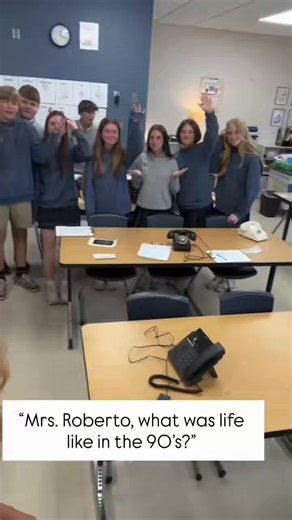 Anthropology class? Nope. Just kids at school experiencing what the 1990s were like. Honestly, it's funny watching them treat these items like absolute relics. My personal favorite is the Rolodex! Anywho, I wish this was integrated in classrooms everywhere. I think lot of parents would agree this generation has a fascination with how we used to live.