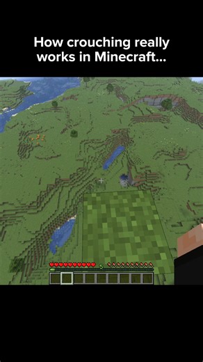 How crouching really works in Minecraft 😂 #memes #minecraft | Thien Ender