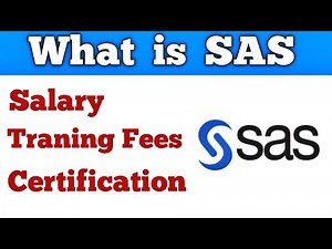 What is SAS | SAS for Mechanical engineers | Traning Salary Future scope | SAS certification