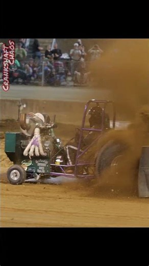 Mini modified tractor trying to dig itself in #tractorpulling #tractorvideo