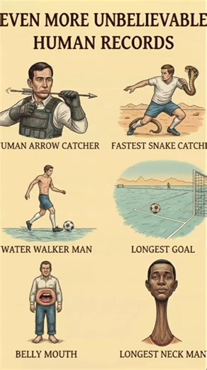 Types of Human Records That Shocked the World 😱