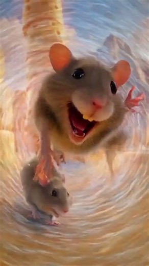Rats vs Interdimensional Cheese Portal! 🧀✨ #rats #cheese #funnyanimals #portal