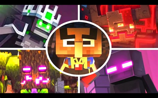 [中配]Minecraft Dungeons：全Boss战 过场动画（含DLC） - ProsafiaGaming