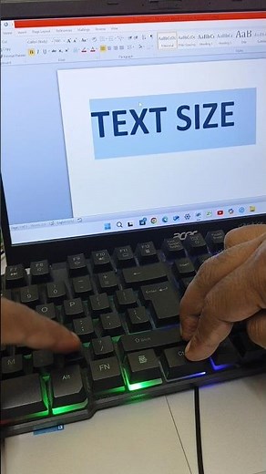 Text Size Shortcut in Ms Word! #computer #laptop #pc #shortcutkeys #shortvideo #shorts #reels #short
