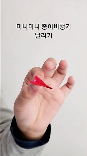 귀여운 미니 종이비행기 날리기 #종이접기 #종이비행기 #비행기접기 #색종이접기 #쉬운종이접기 #초등학생종이접기 #색종이비행기 #귀여운영상 #mini #미니#초등학생