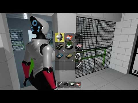 Haydee - Fast walkthrought Part 5 - Blue area (2 blue, orange & pink keycards)