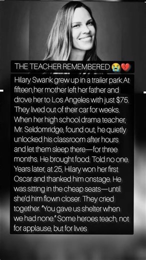The Teacher Remembered 😭💔