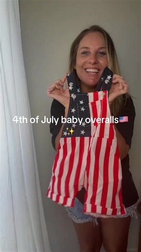 4th of July Outfit for Baby Boy | Toddler Overalls