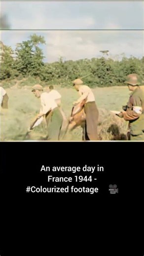 An average day in France 1944 #Colourized footage 🇫🇷 🎥