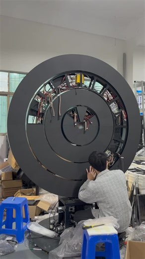 Lucas_Display on Instagram: "Debugging and installing LED ring display#exhibition #leddisplaysolution #leddisplay #ledscreen #technology"