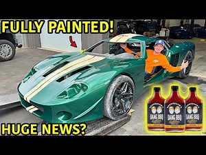 Our Factory 5 GTM Supercar Is Officially Painted!!!