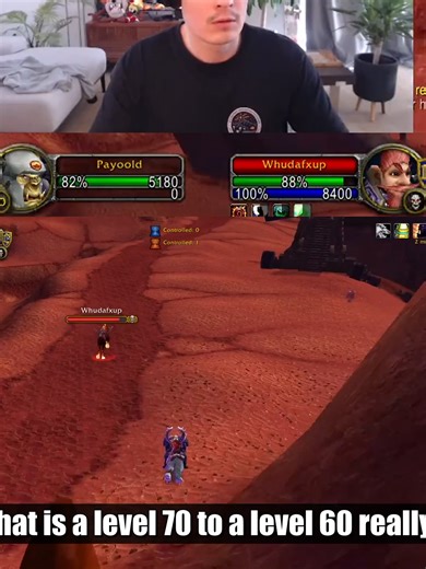 What is a level 70 to a level 60 really Payo level 60 takes on a level 70 warlock and takes him down