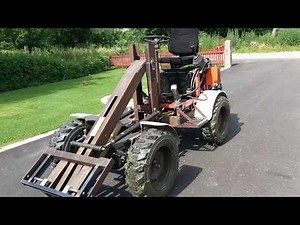 homemade mini loader. hembyggd minilastare.