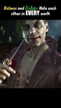 They hate each other no matter where they are from.. #batman #joker #arkham #injustice #injustice2